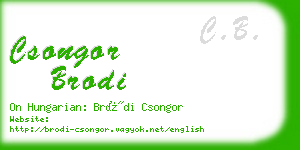 csongor brodi business card